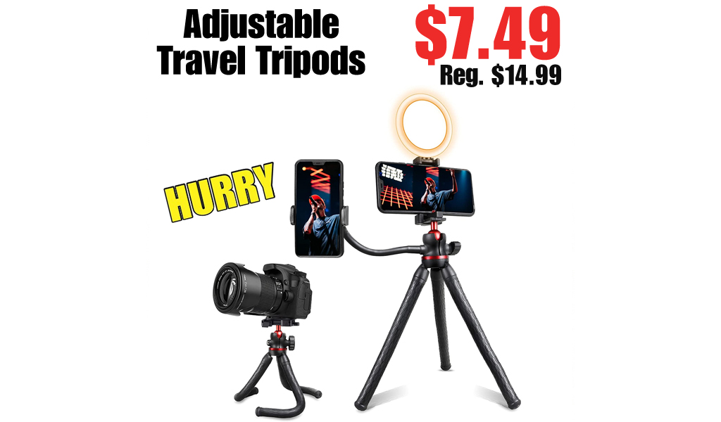 Adjustable Travel Tripods Only $7.49 on Amazon (Regularly $14.99)