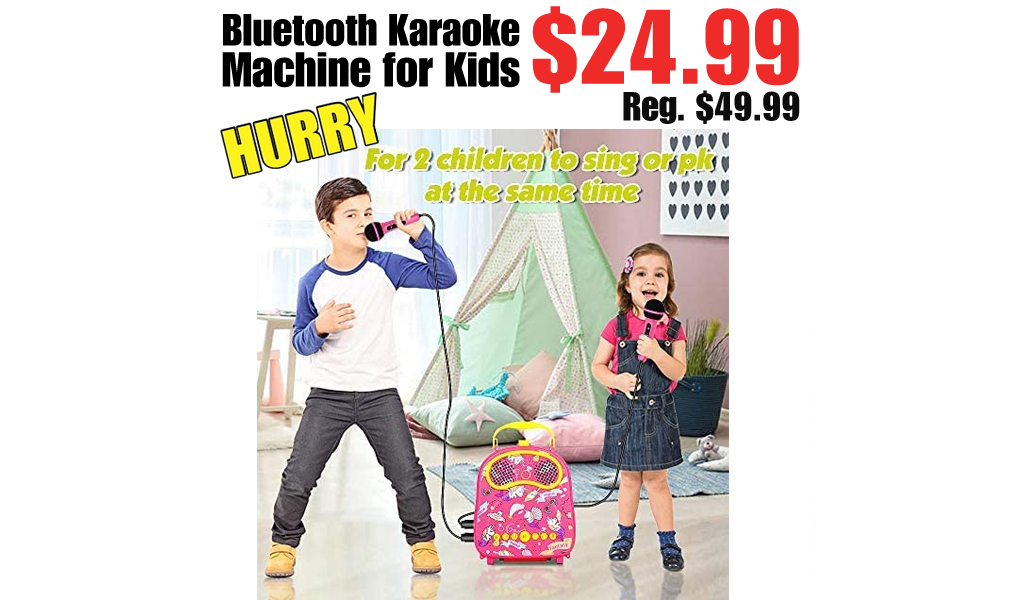 Bluetooth Karaoke Machine for Kids Only $24.99 Shipped on Amazon (Regularly $49.99)