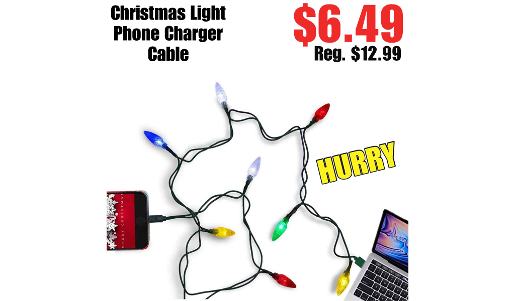 Christmas Light Phone Charger Cable Only $6.49 Shipped on Amazon (Regularly $12.99)