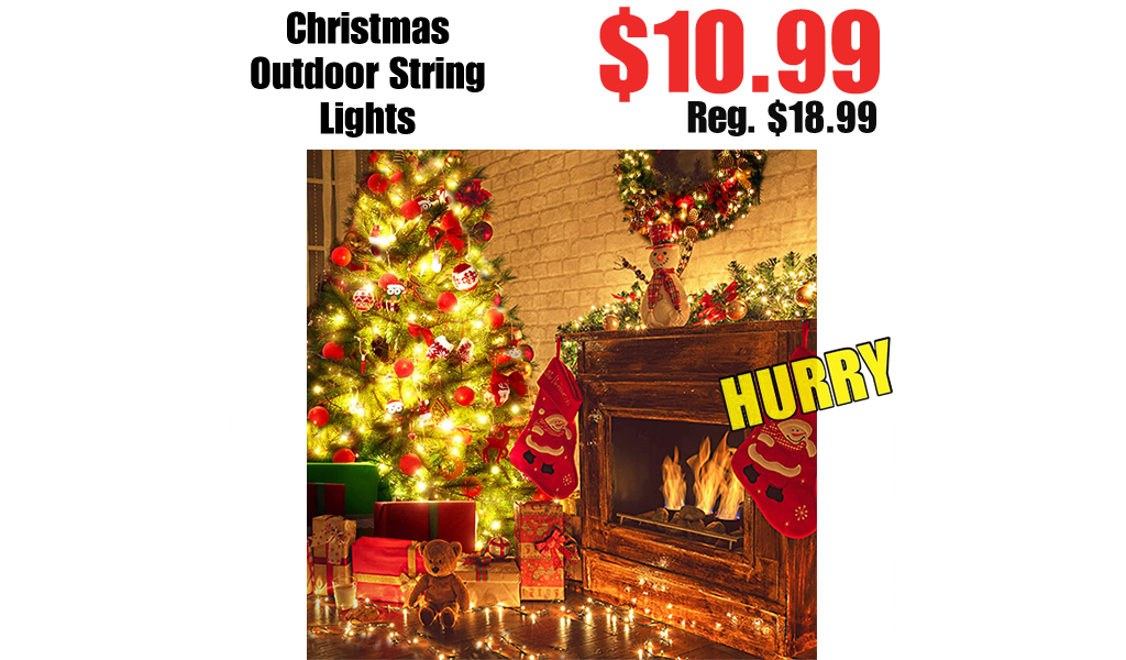 Christmas Outdoor String Lights Only $10.99 Shipped on Amazon (Regularly $18.99)