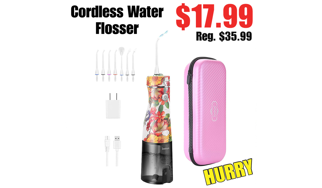 Cordless Water Flosser Only $17.99 Shipped on Amazon (Regularly $35.99)