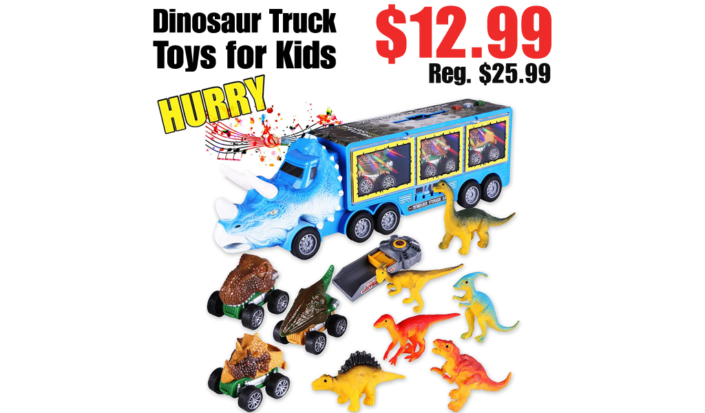 Dinosaur Truck Toys for Kids Only $12.99 Shipped on Amazon (Regularly $25.99)