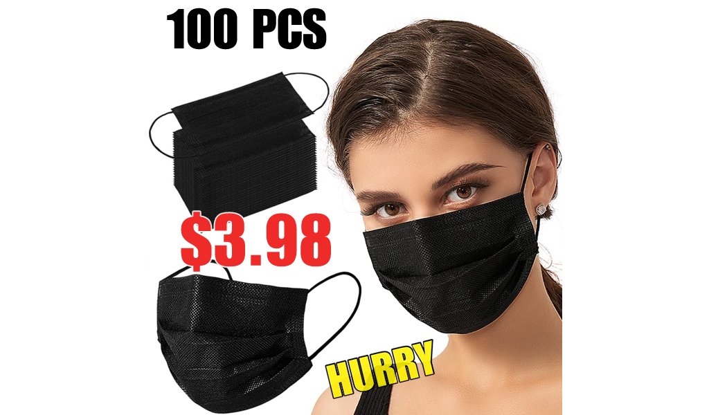 Disposable Face Masks - 100 PCS Only $3.98 Shipped on Amazon (Regularly $9.98)