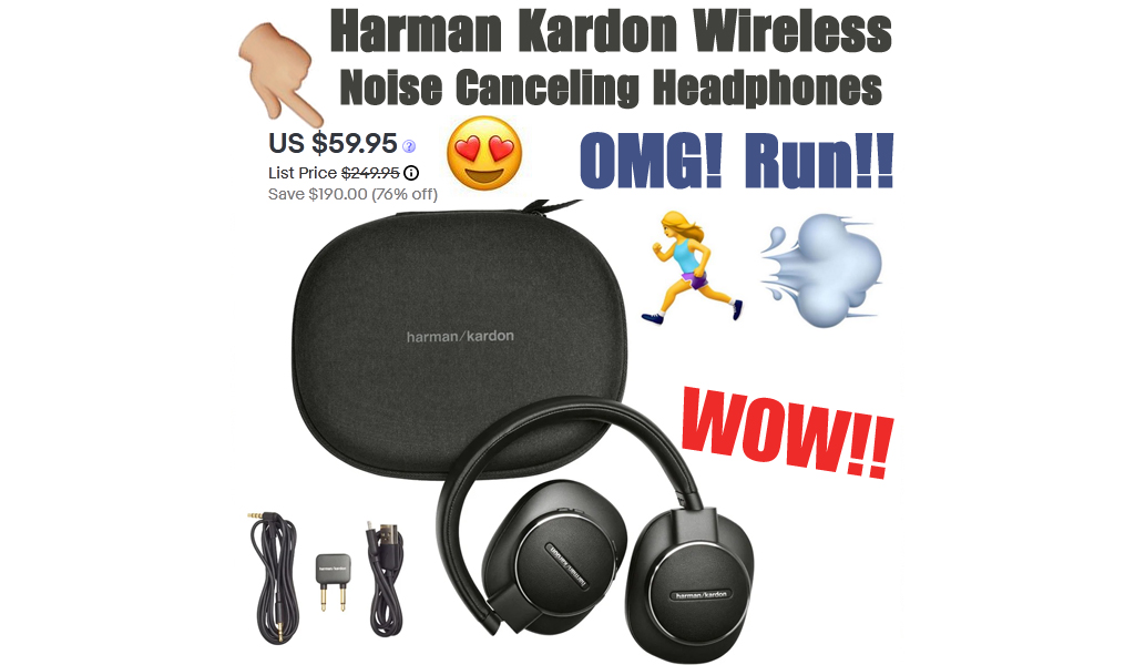 *HOT* Harman Kardon Wireless Noise Canceling Headphones ONLY $59.95 Shipped (Regularly $250)