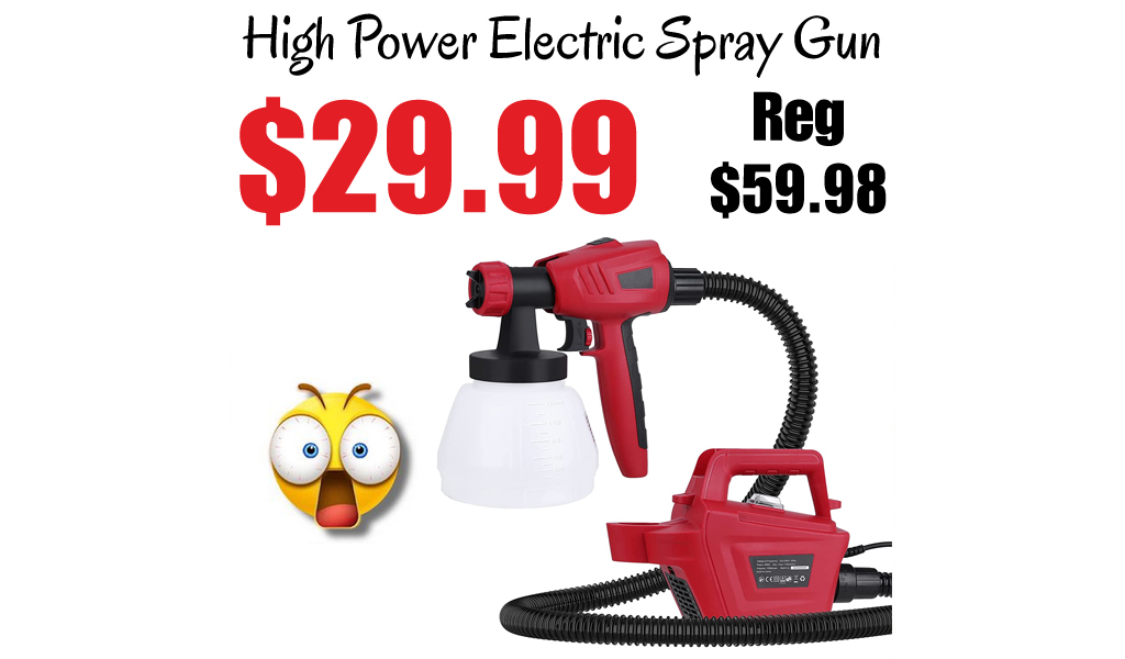 High Power Electric Spray Gun Only $29.99 Shipped on Amazon (Regularly $59.98)