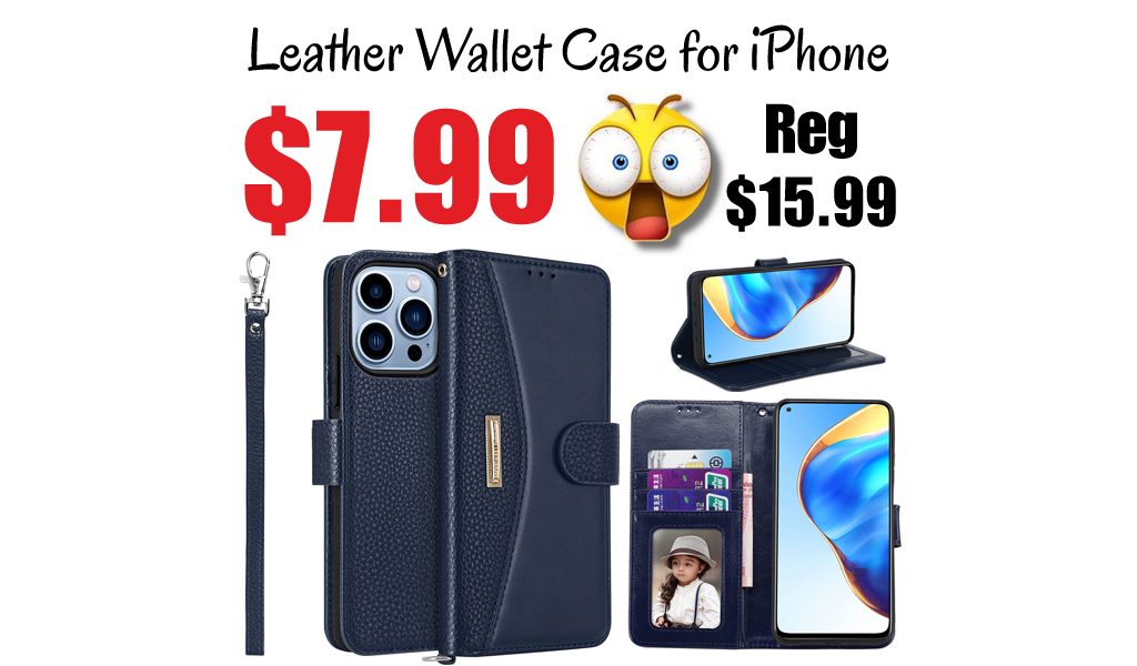 Leather Wallet Case for iPhone Only $7.99 Shipped on Amazon (Regularly $15.99)