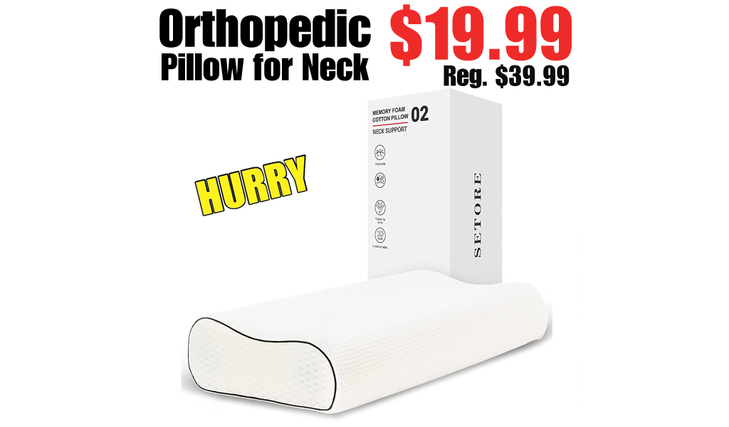 Orthopedic Pillow for Neck Only $19.99 Shipped on Amazon (Regularly $39.99)