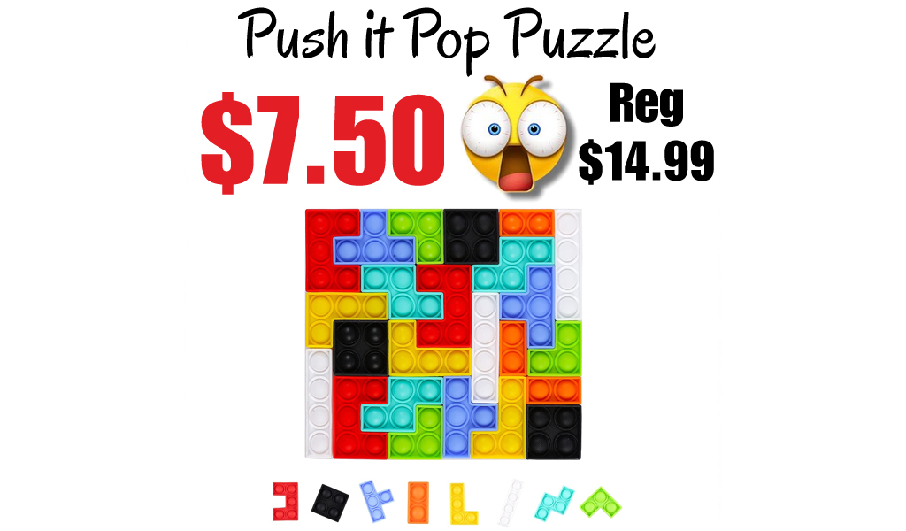 Push it Pop Puzzle Only $7.50 Shipped on Amazon (Regularly $14.99)
