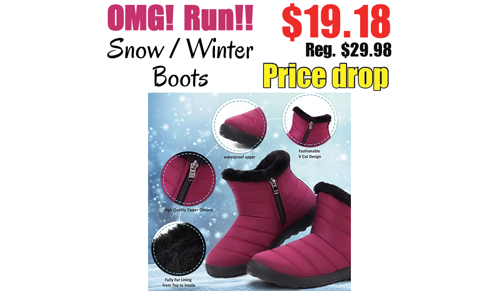 Snow / Winter Boots Only $19.18 Shipped on Amazon (Regularly $29.98)