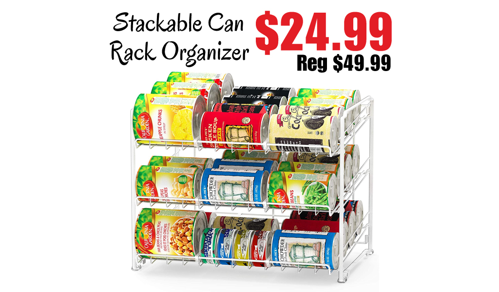 Stackable Can Rack Organizer Only $24.99 Shipped on Amazon (Regularly $49.99)