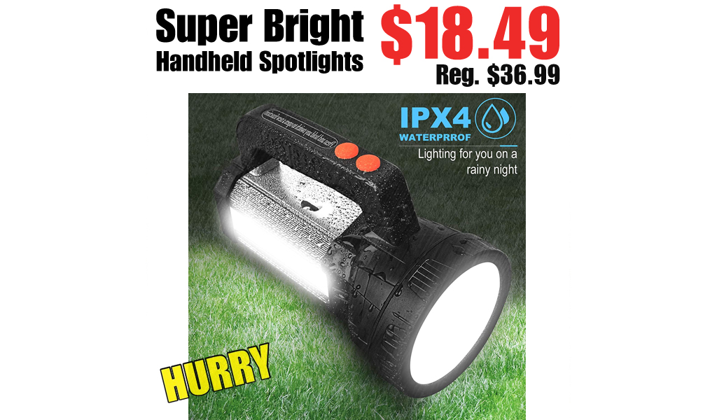 Super Bright Handheld Spotlights Only $18.49 on Amazon (Regularly $36.99)