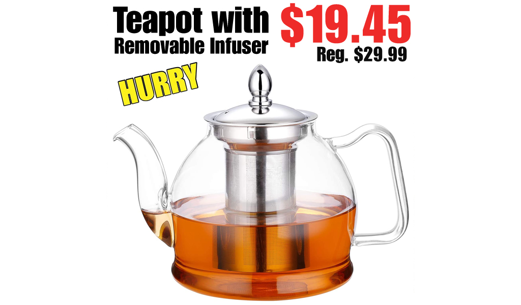 Teapot with Removable Infuser Only $19.45 Shipped on Amazon (Regularly $29.99)