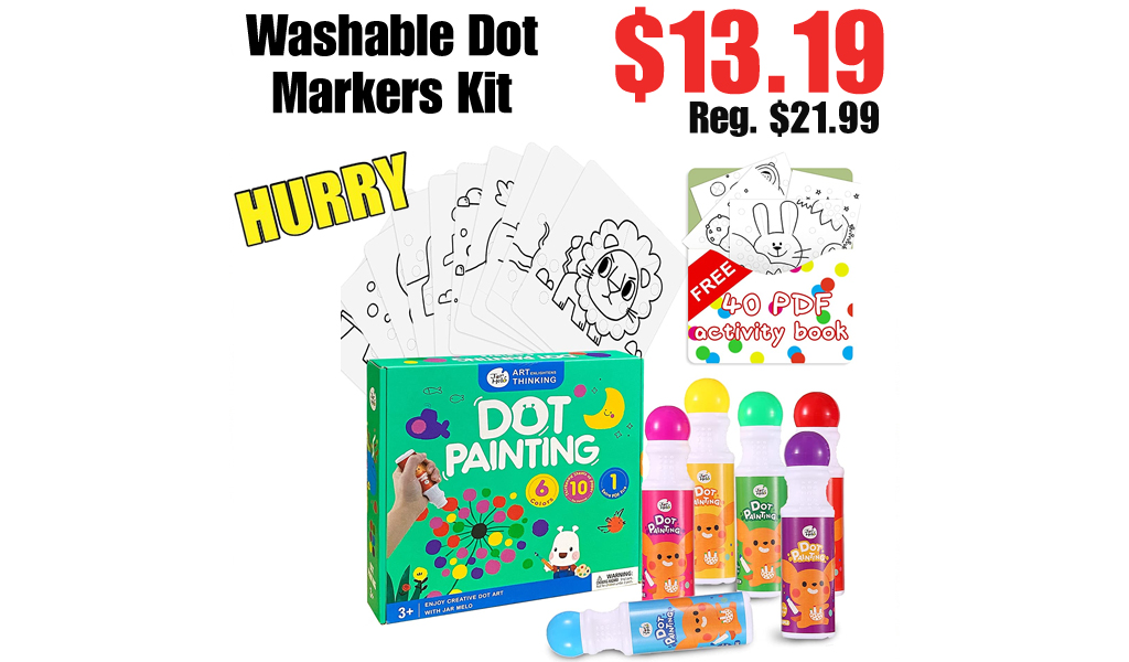 Washable Dot Markers Kit Only $13.19 on Amazon (Regularly $21.99)