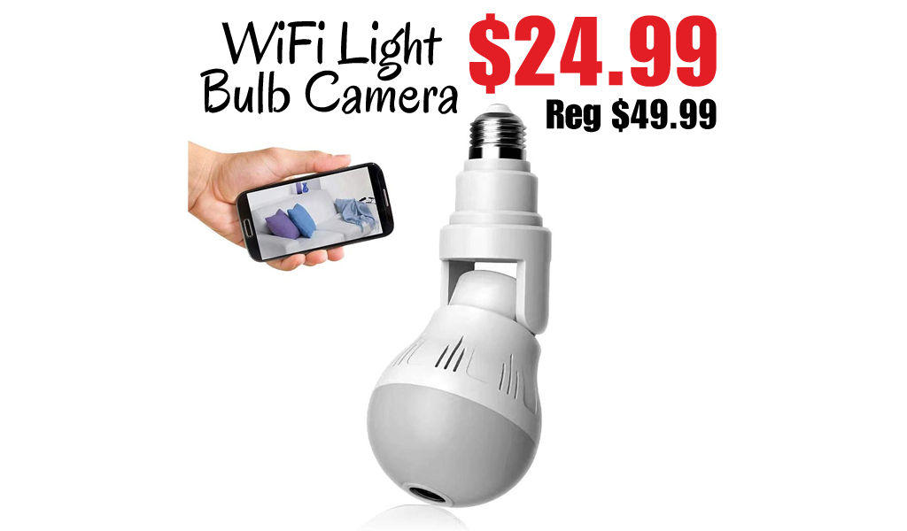 WiFi Light Bulb Camera Only $24.99 Shipped on Amazon (Regularly $49.99)