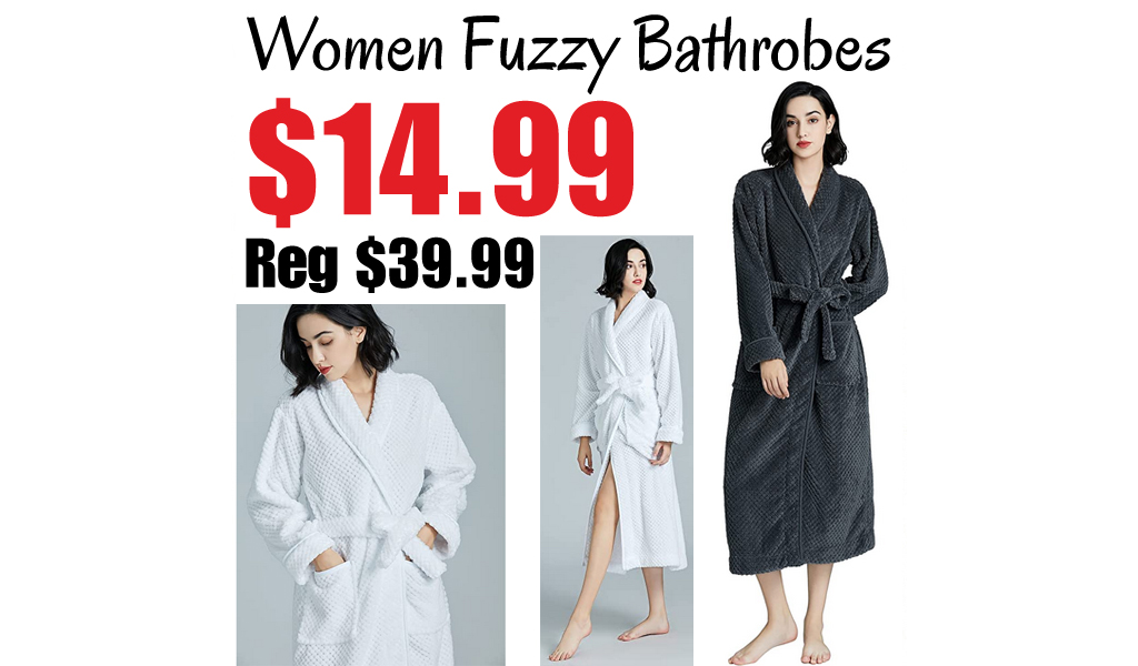 Women Fuzzy Bathrobes Only $14.99 Shipped on Amazon (Regularly $39.99)