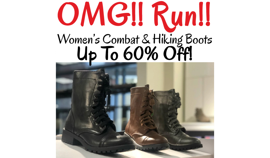 Women’s Combat & Hiking Boots Only $13.99 on Kohl’s.com (Regularly $60)