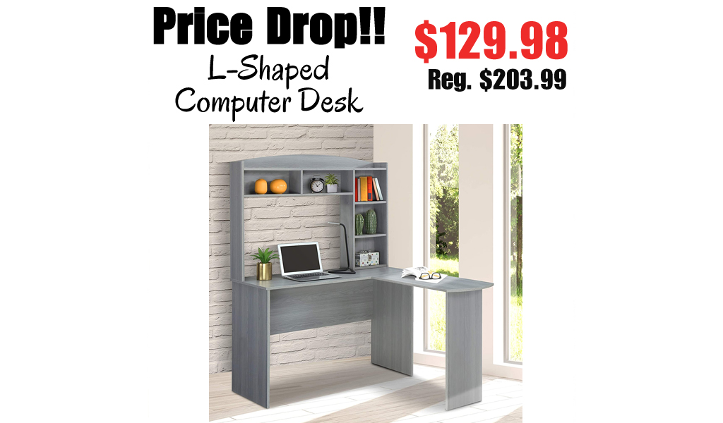 L-Shaped Computer Desk $129.98 Shipped on Amazon (Regularly $203.99)