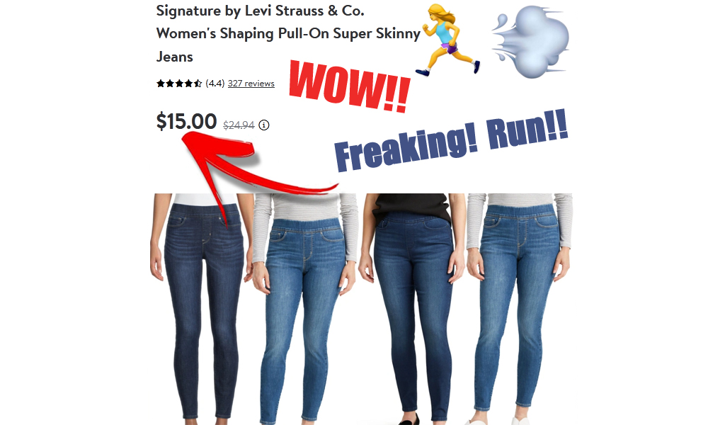 Levi Strauss & Co. Women’s Jeans Just $15 on Walmart.com (Regularly $25)