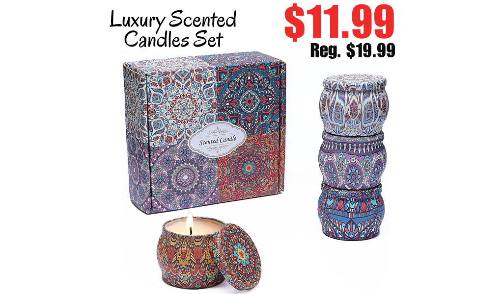 Luxury Scented Candles Set $11.99 Shipped on Amazon (Regularly $19.99)