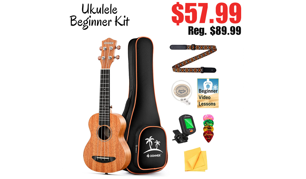 Ukulele Beginner Kit Only $57.99 Shipped on Amazon (Regularly $89.99)