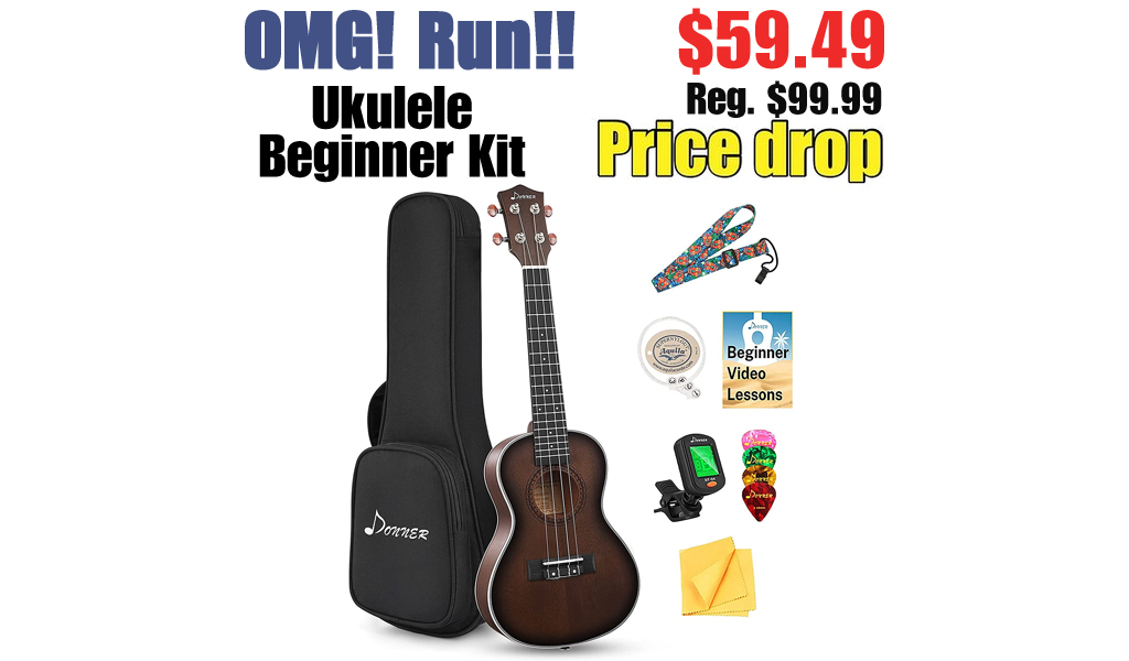 Ukulele Beginner Kit Only $59.49 Shipped on Amazon (Regularly $99.99)