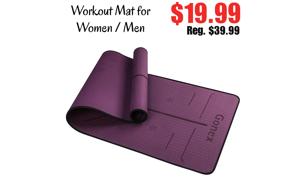 Workout Mat for Women / Men Only $19.99 Shipped on Amazon (Regularly $39.99)