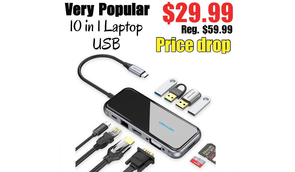 10 in 1 Laptop USB Only $29.99 Shipped on Amazon (Regularly $59.99)