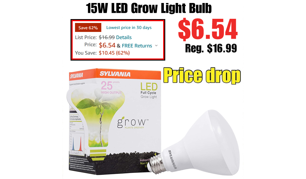 15W LED Grow Light Bulb Only $6.54 Shipped on Amazon (Regularly $16.99)