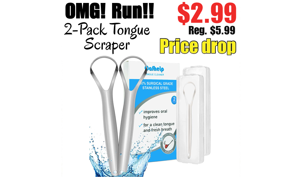 2-Pack Tongue Scraper Only $2.99 Shipped on Amazon (Regularly $5.99)