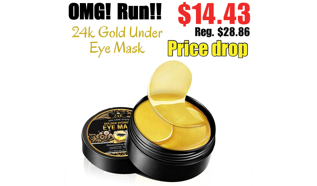 24k Gold Under Eye Mask Only $14.43 Shipped on Amazon (Regularly $28.86)