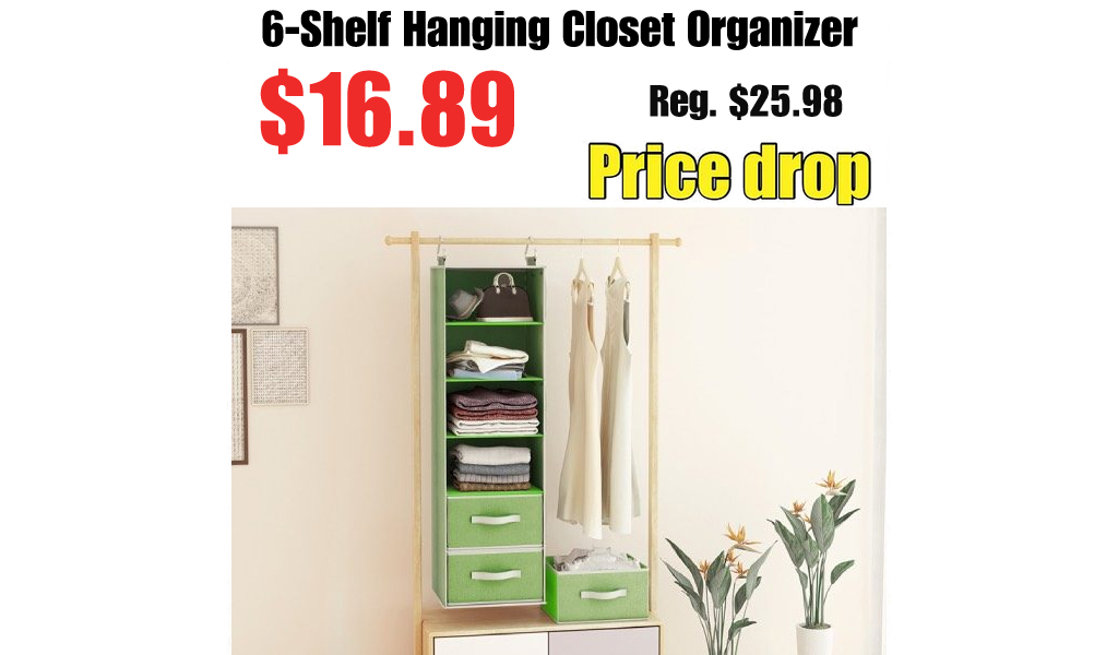 6-Shelf Hanging Closet Organizer Only $16.89 Shipped on Amazon (Regularly $25.98)