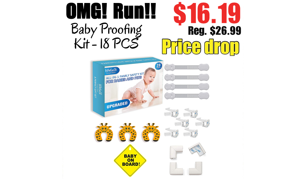 Baby Proofing Kit - 18 PCS Only $16.19 Shipped on Amazon (Regularly $26.99)