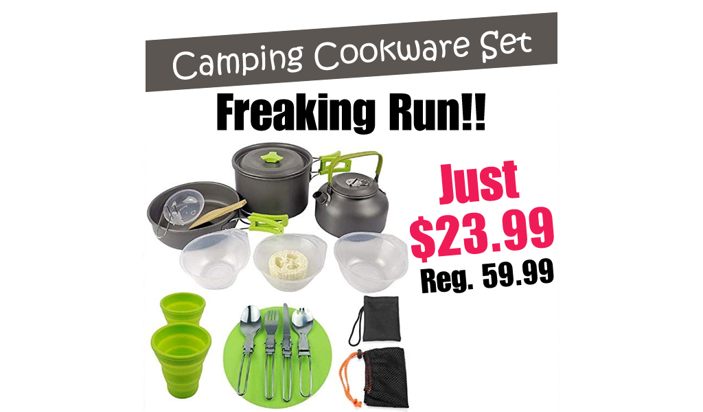 Camping Cookware Set Only $23.99 Shipped on Amazon (Regularly $59.99)