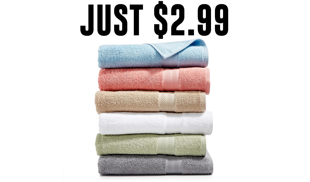 Cotton Bath Towel Only $2.99 on Macys.com (Regularly $14)