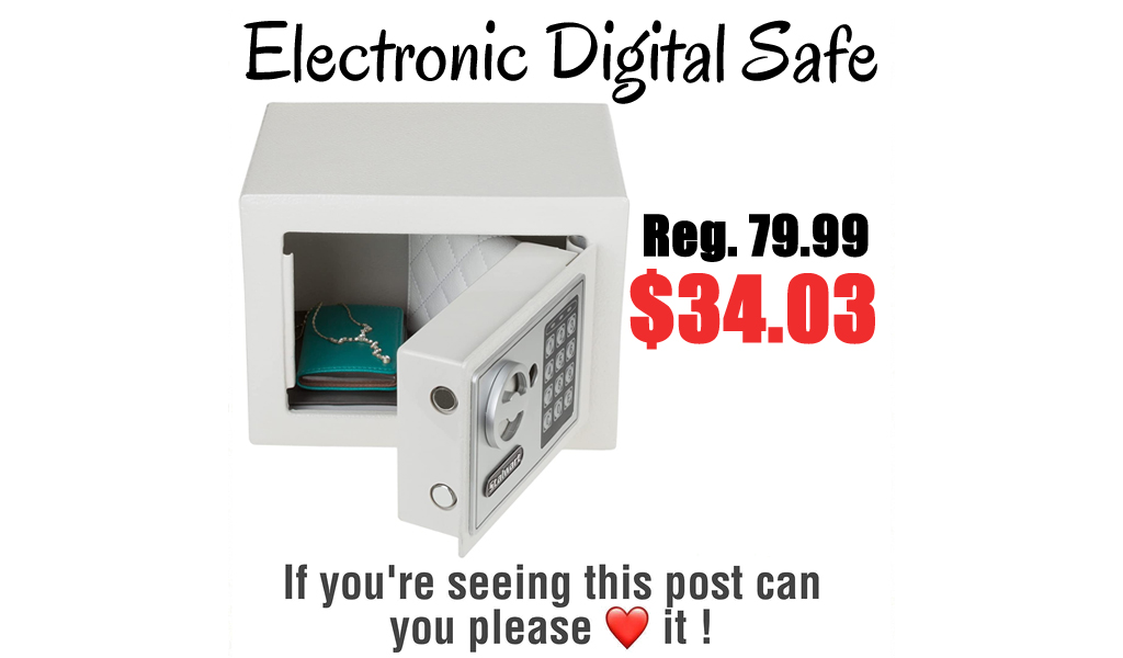 Electronic Digital Safe Only $34.03 Shipped on Amazon (Regularly $79.99)
