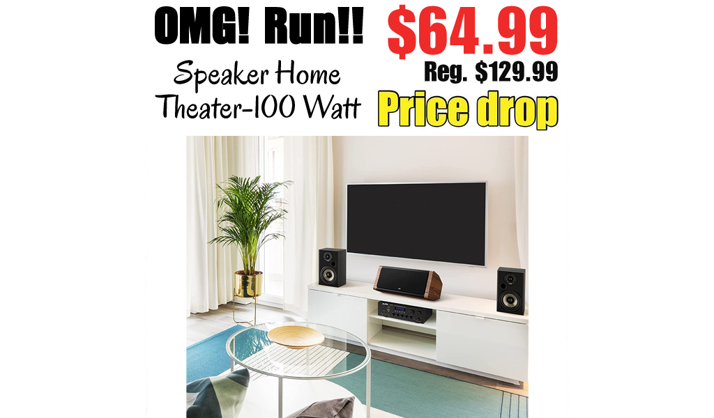 Speaker Home Theater-100 Watt Only $64.99 Shipped on Amazon (Regularly $129.99)