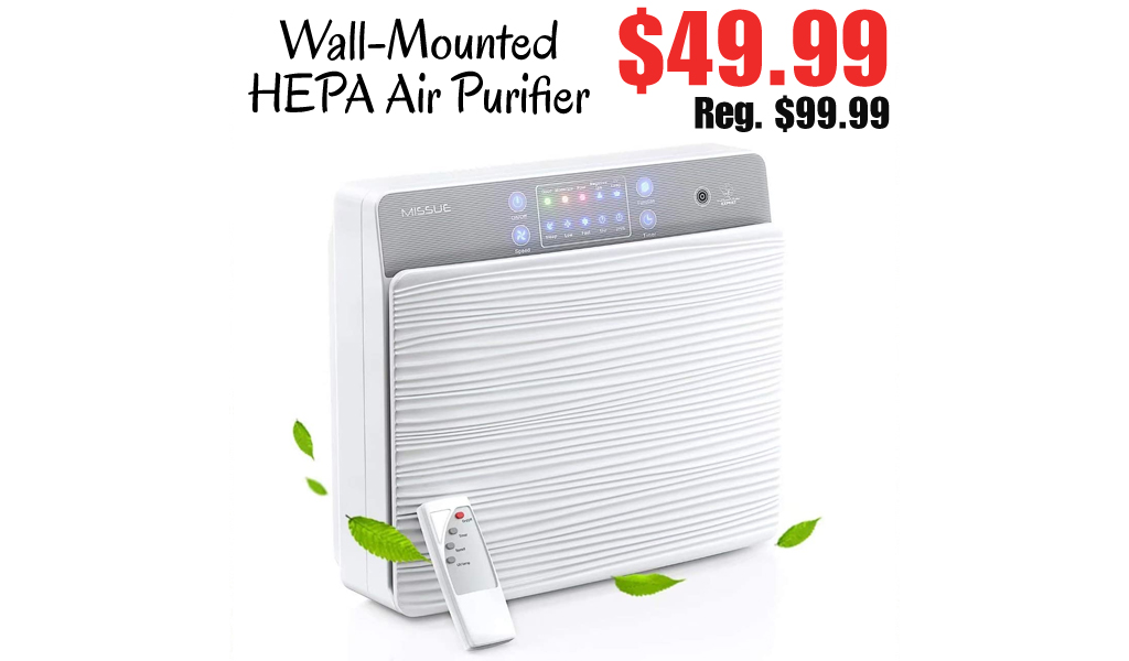 Wall-Mounted HEPA Air Purifier Only $49.99 Shipped on Amazon (Regularly $99.99)