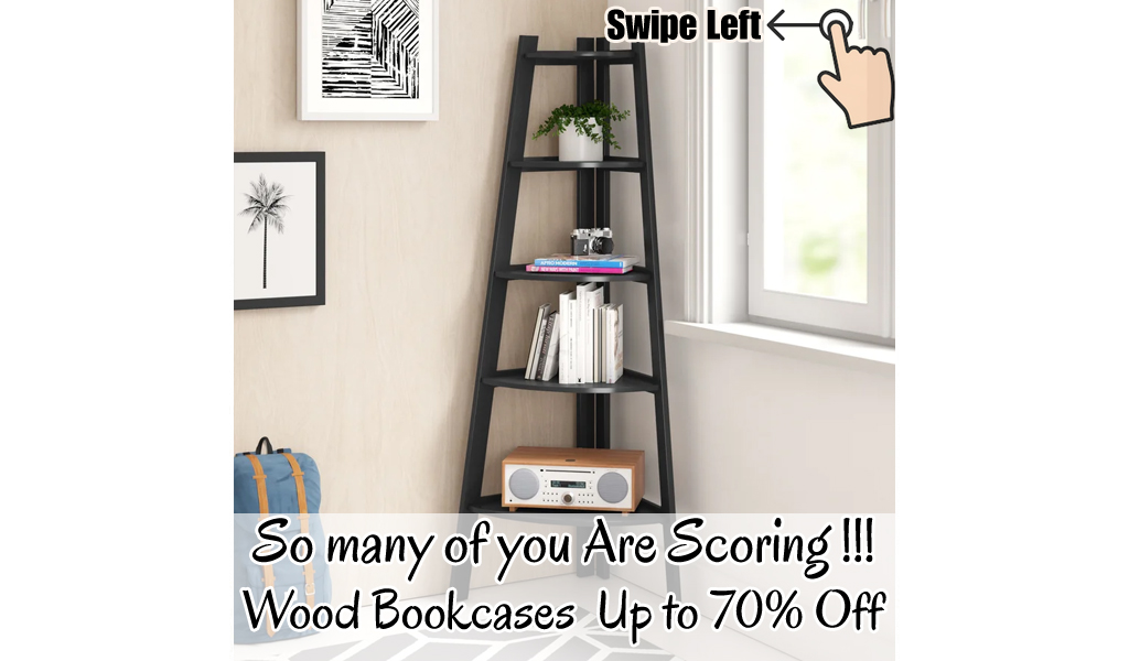 Wood Bookcases Up To 70% Off on Wayfair - Big Sale