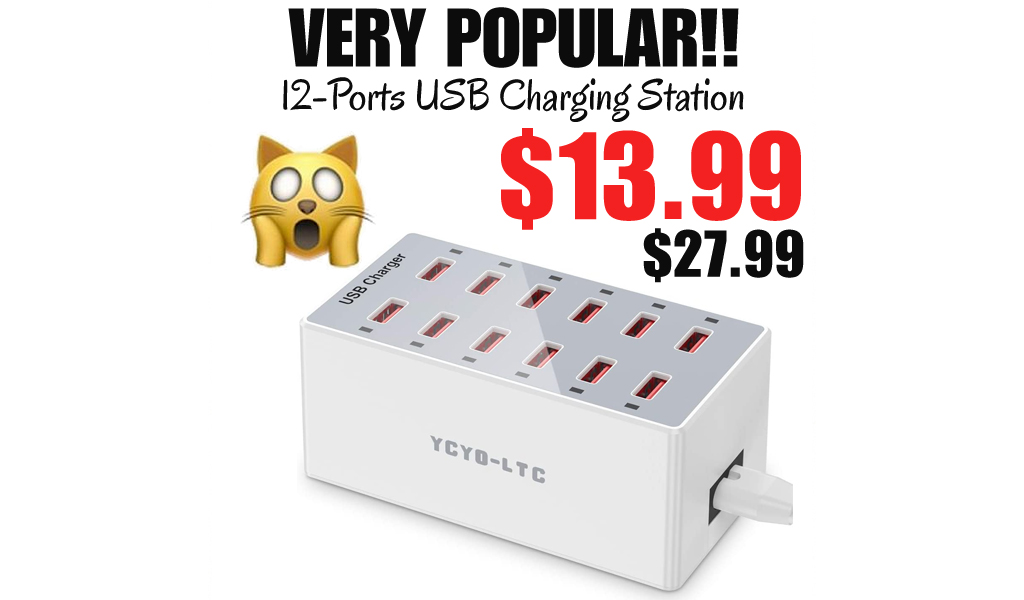12-Ports USB Charging Station Only $13.99 Shipped on Amazon (Regularly $27.99)