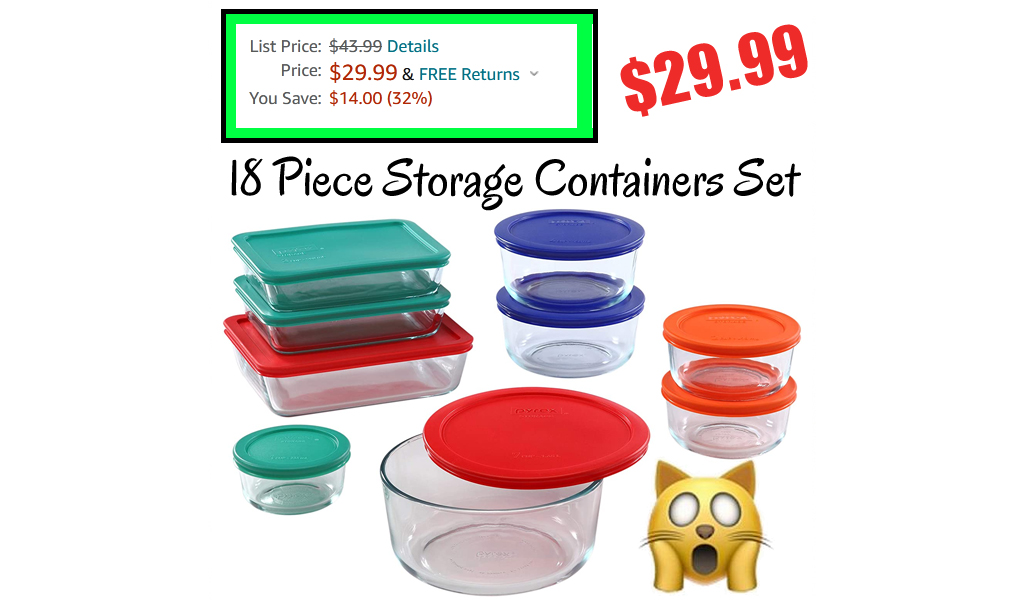 18 Piece Storage Containers Set Only $29.99 Shipped on Amazon (Regularly $43.99)