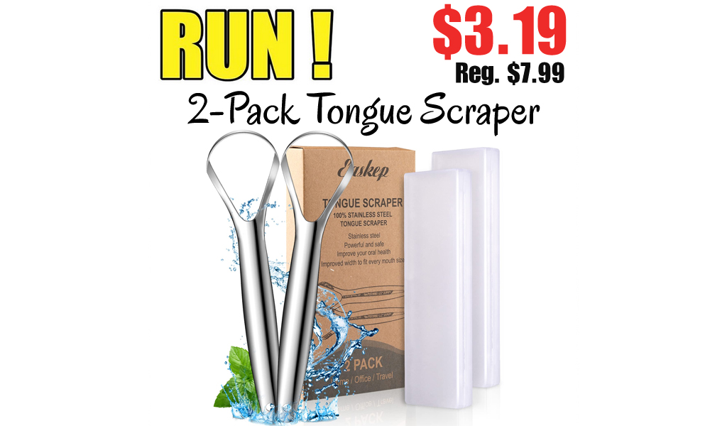 2-Pack Tongue Scraper Only $3.19 Shipped on Amazon (Regularly $7.99)
