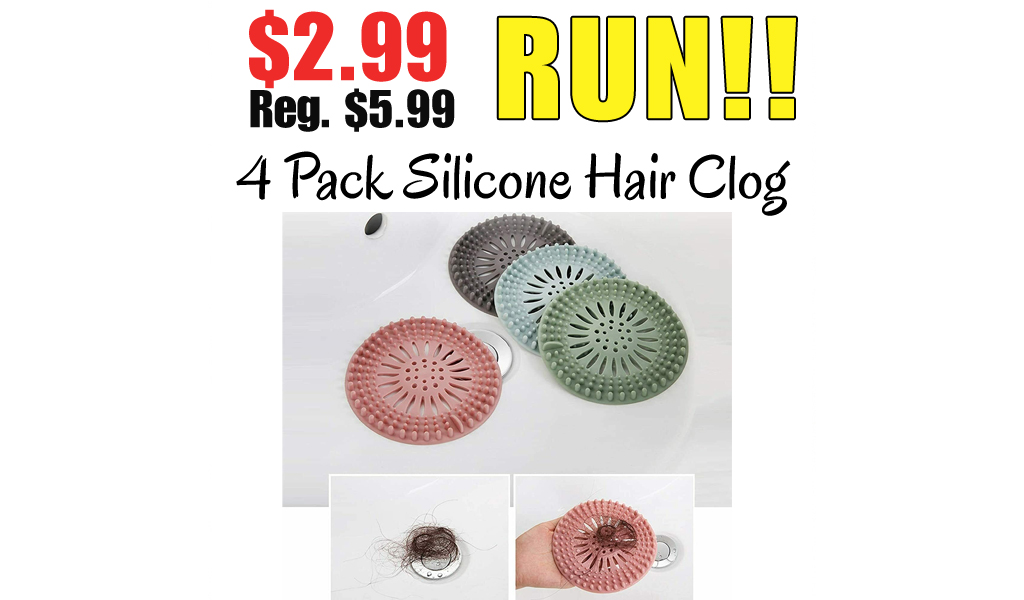 4 Pack Silicone Hair Clog Only $2.99 Shipped on Amazon (Regularly $5.99)