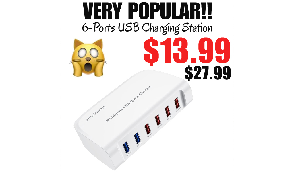 6-Ports USB Charging Station Only $13.99 Shipped on Amazon (Regularly $27.99)