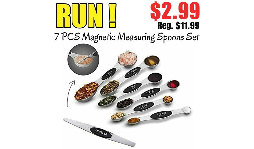 7 PCS Magnetic Measuring Spoons Set Only $2.99 Shipped on Amazon (Regularly $11.99)