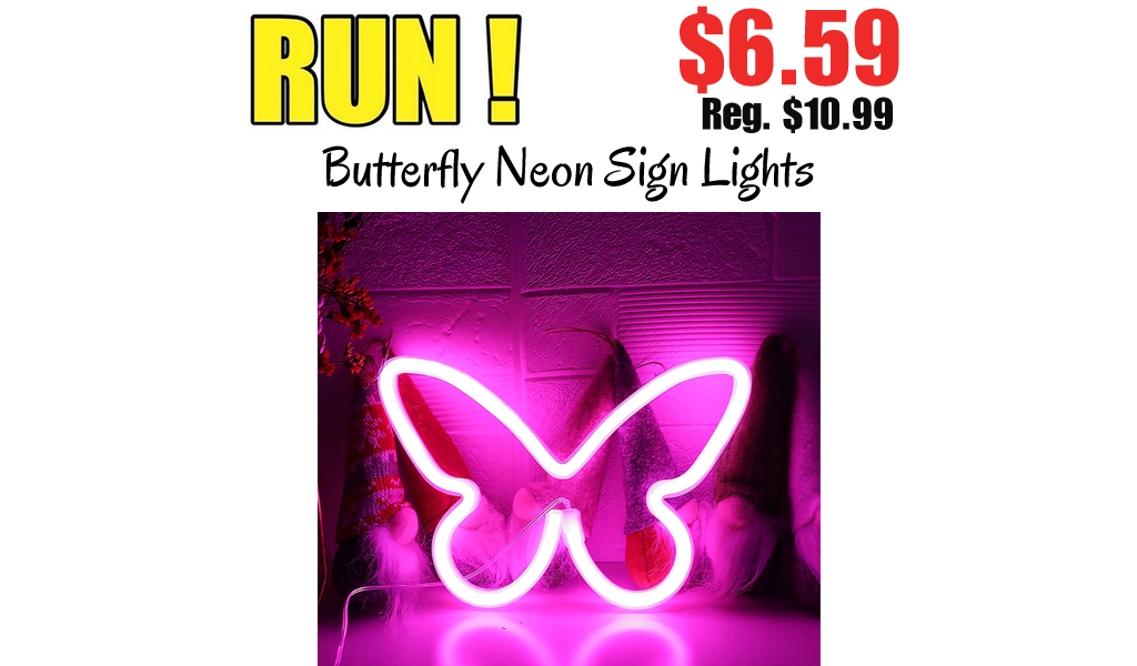 Butterfly Neon Sign Lights Only $6.59 Shipped on Amazon (Regularly $10.99)