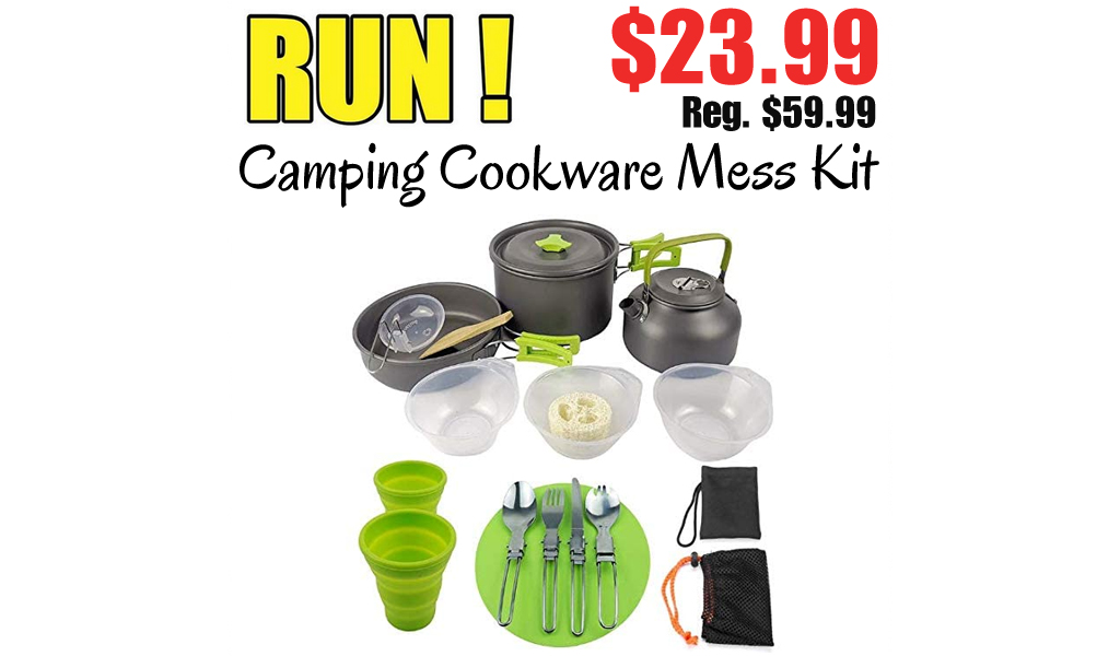 Camping Cookware Mess Kit Only $23.99 Shipped on Amazon (Regularly $59.99)
