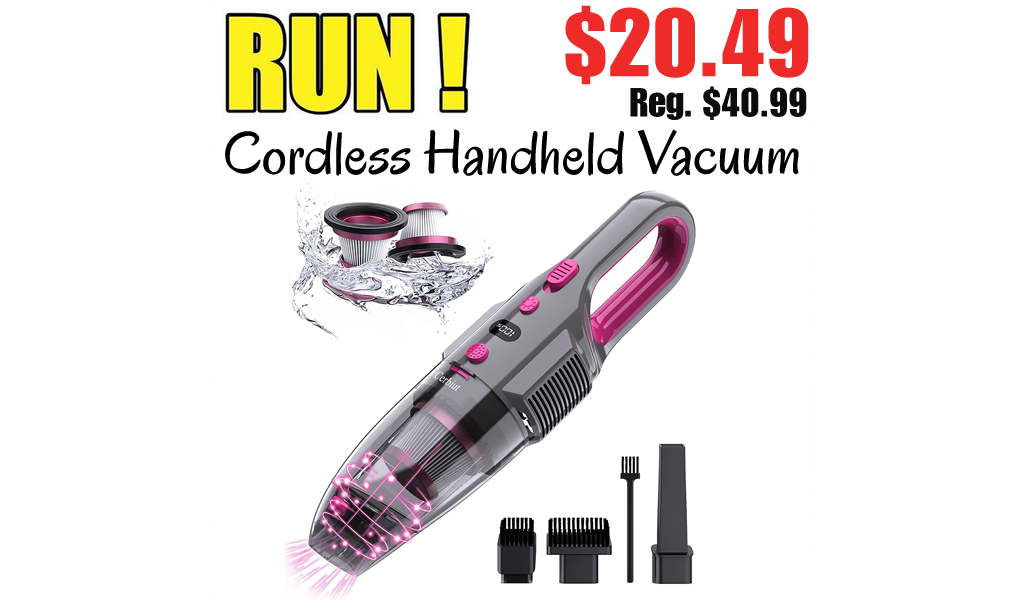 Cordless Handheld Vacuum Only $20.49 Shipped on Amazon (Regularly $40.99)