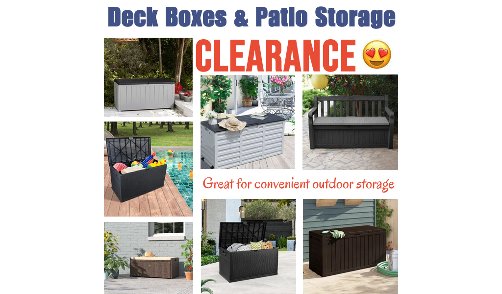 Deck Boxes for Less on Wayfair - Big Clearance