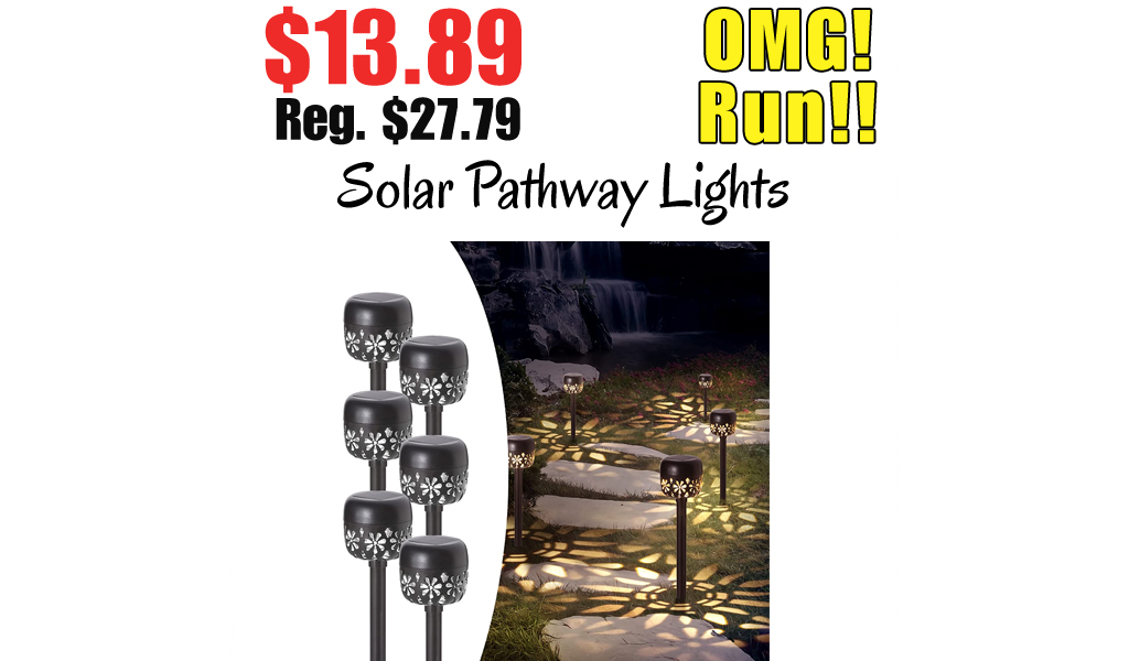 Decorative Solar Pathway Lights Only $13.89 Shipped on Amazon (Regularly $27.79)