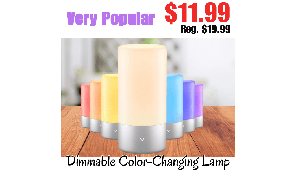 Dimmable Color-Changing Lamp Only $11.99 Shipped on Amazon (Regularly $19.99)